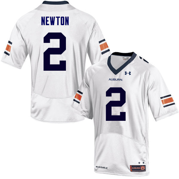 Men's Auburn Tigers #2 Cam Newton White College Stitched Football Jersey